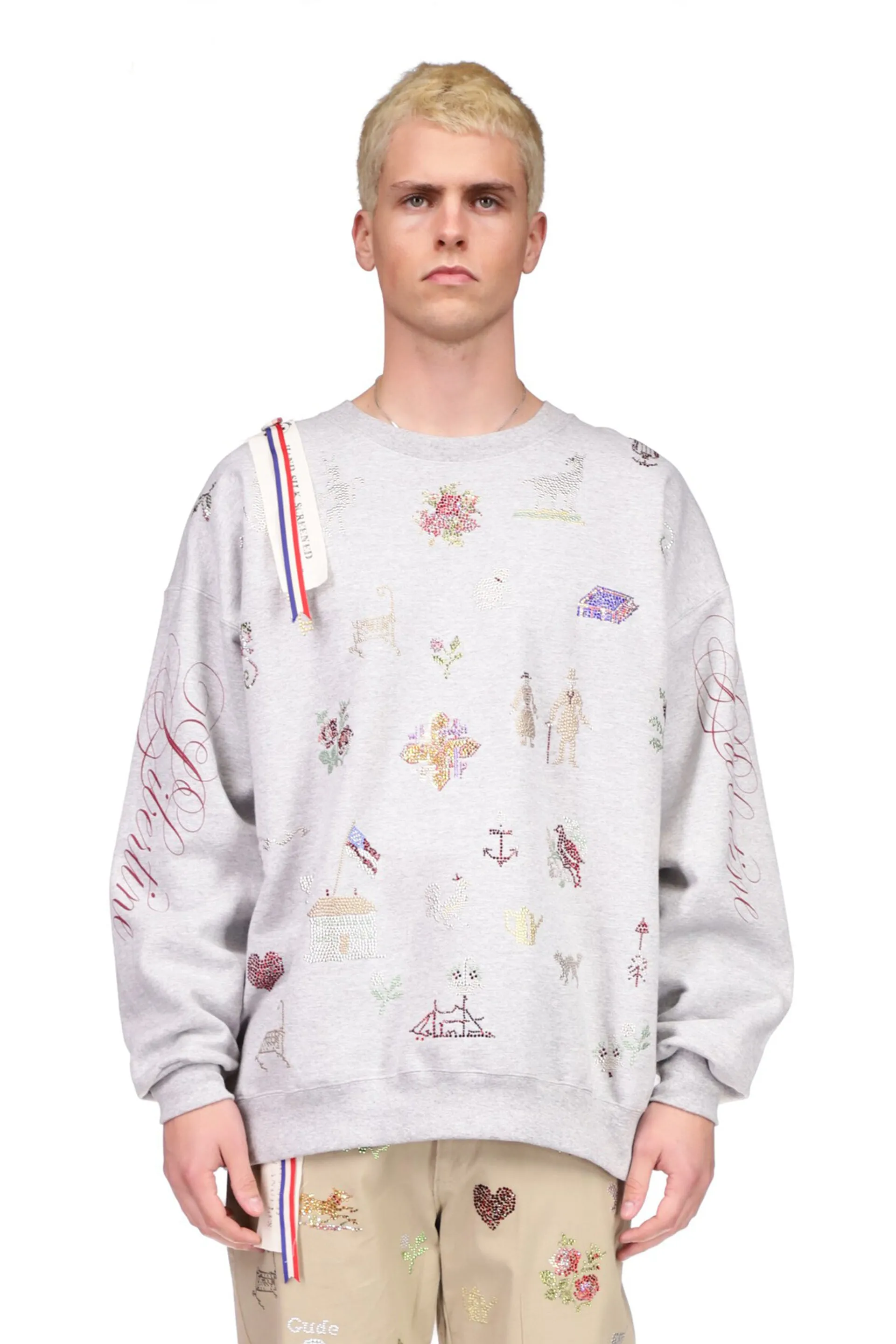 '19th Century Sampler' Pullover Sweatshirt