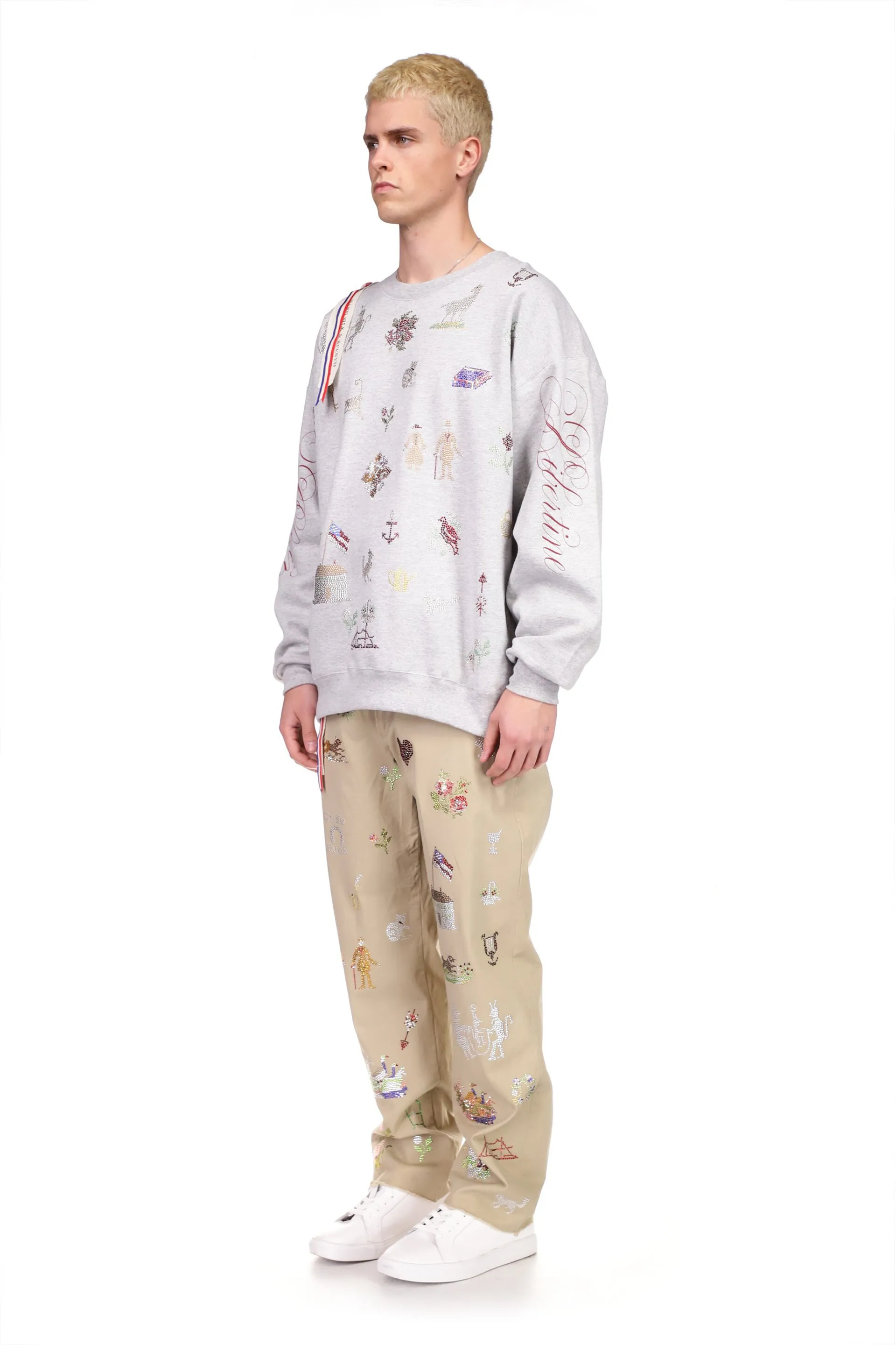 '19th Century Sampler' Pullover Sweatshirt