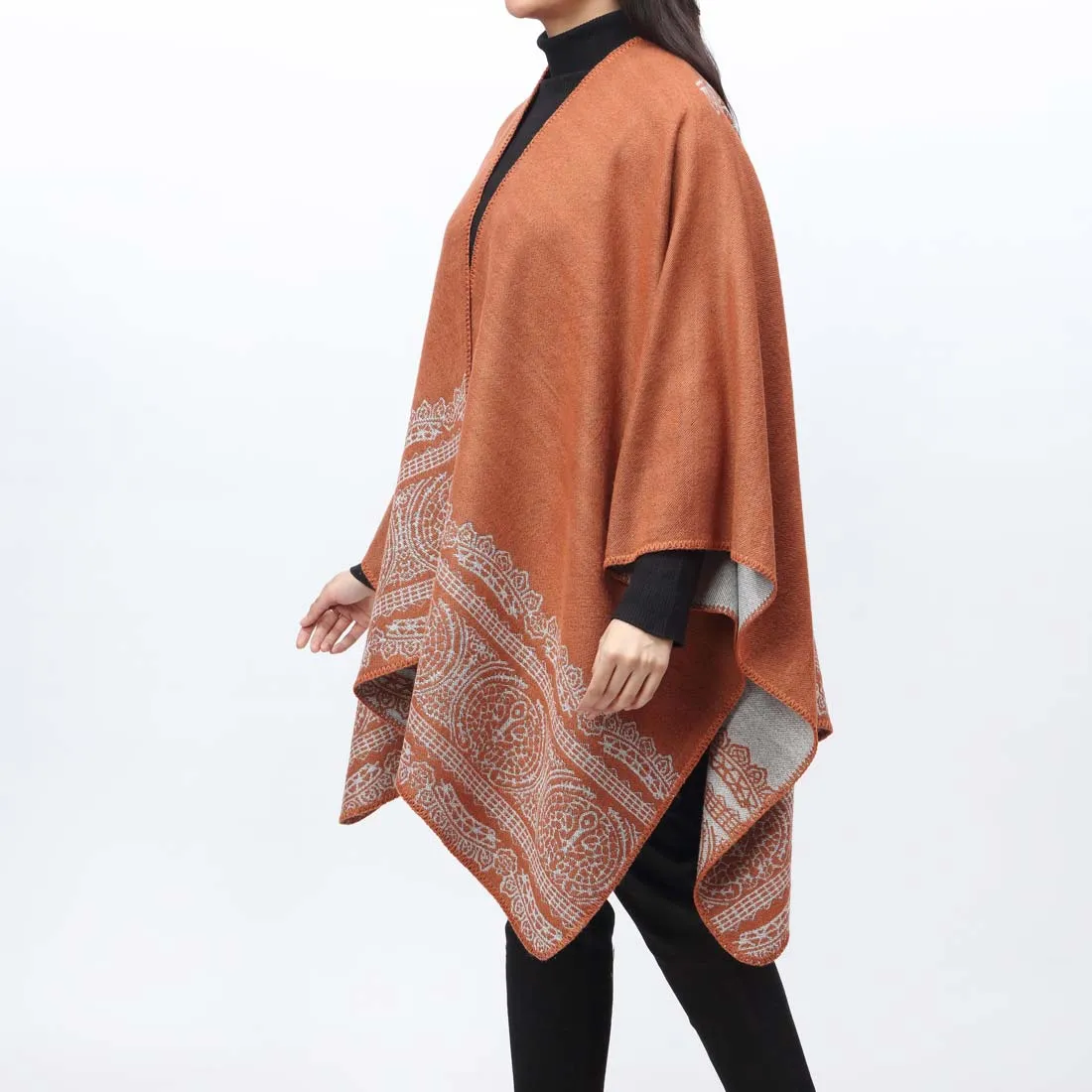 Brown Cape Shawl PW9802