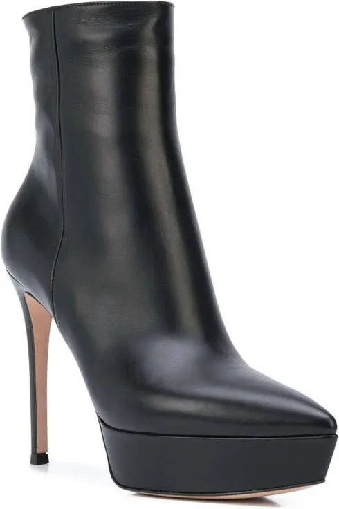 Gianvito Rossi Dasha 115mm platform booties Black