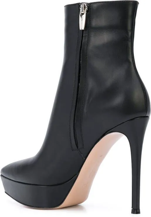 Gianvito Rossi Dasha 115mm platform booties Black