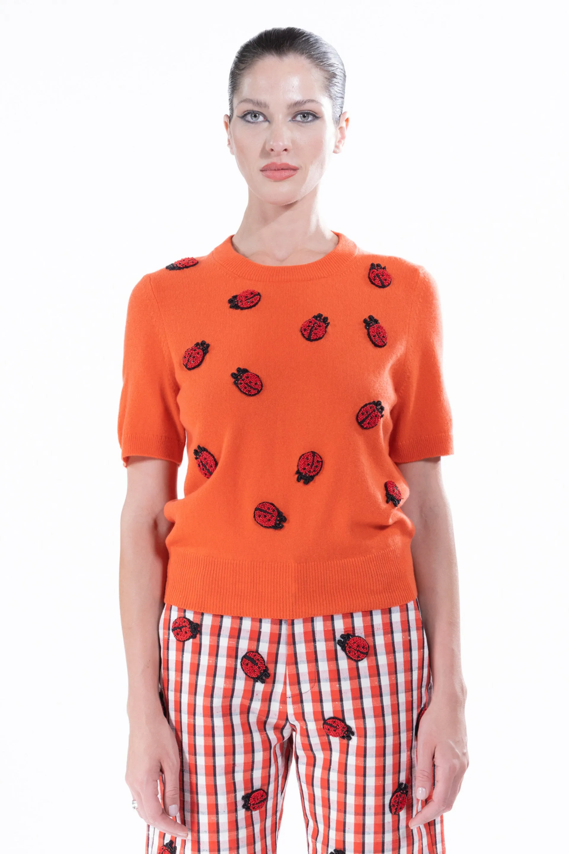 'LADYBUG' SHORT SLEEVE PULLOVER