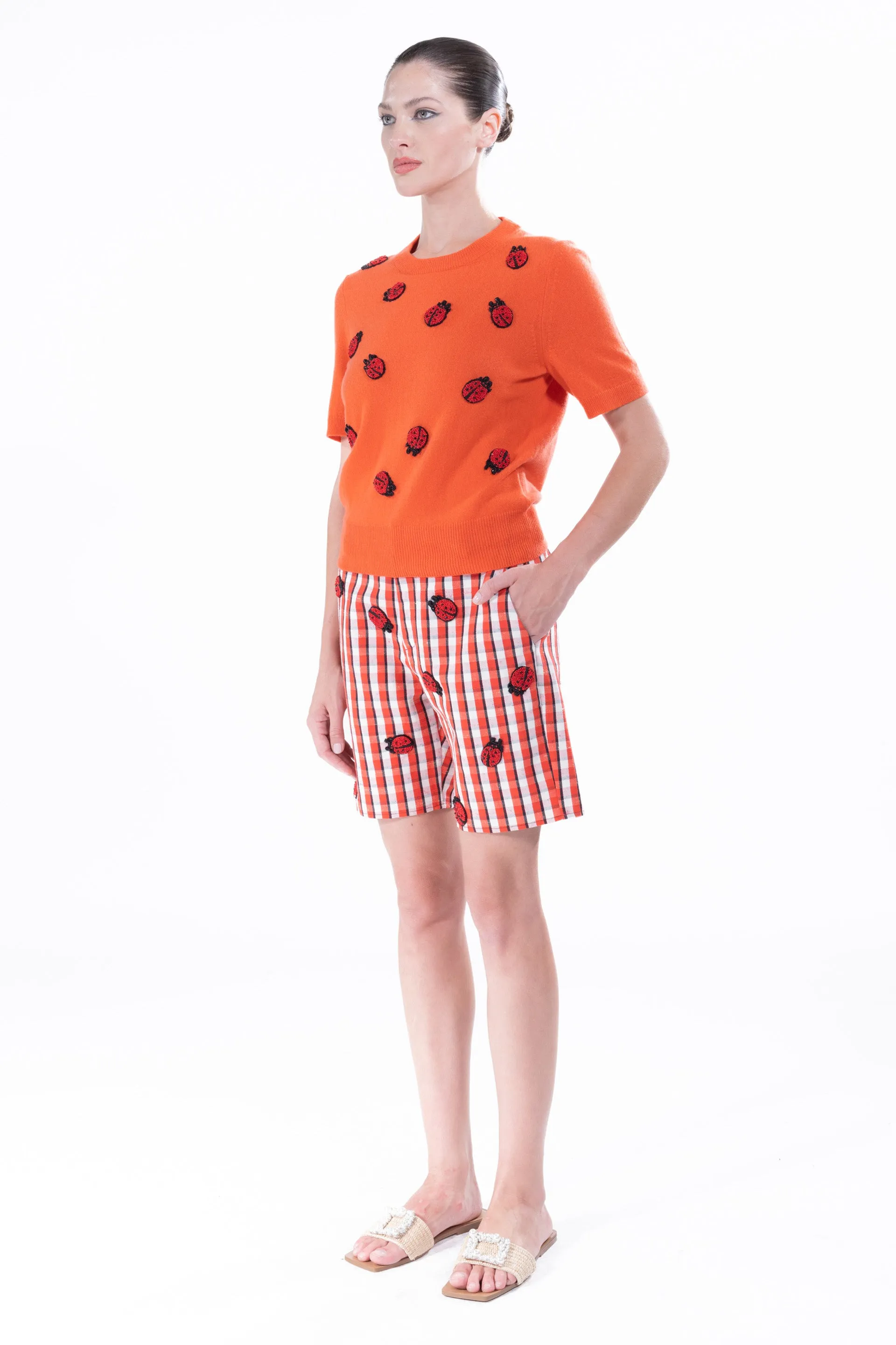 'LADYBUG' SHORT SLEEVE PULLOVER