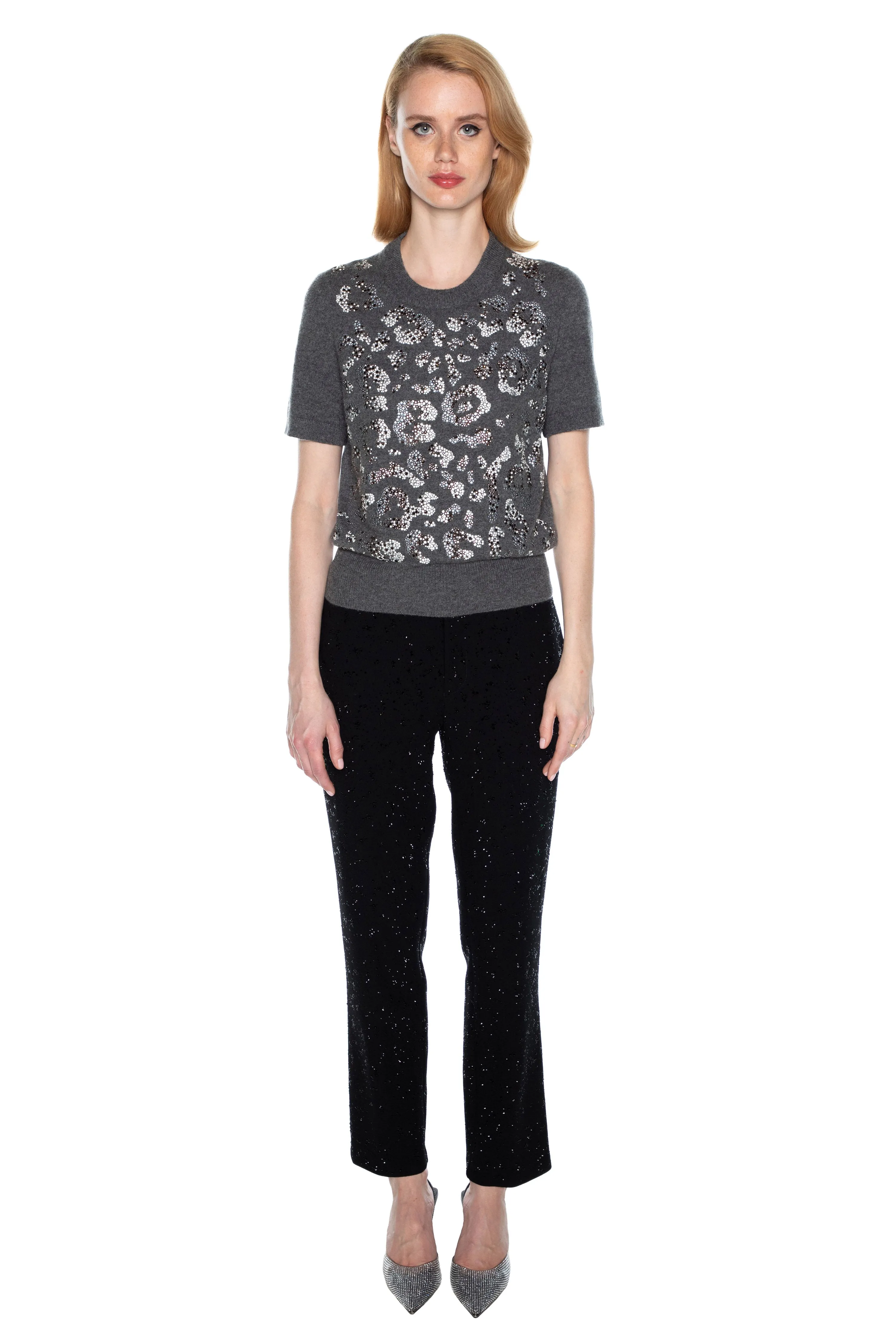 'LEOPARDO' SHORT SLEEVE PULLOVER