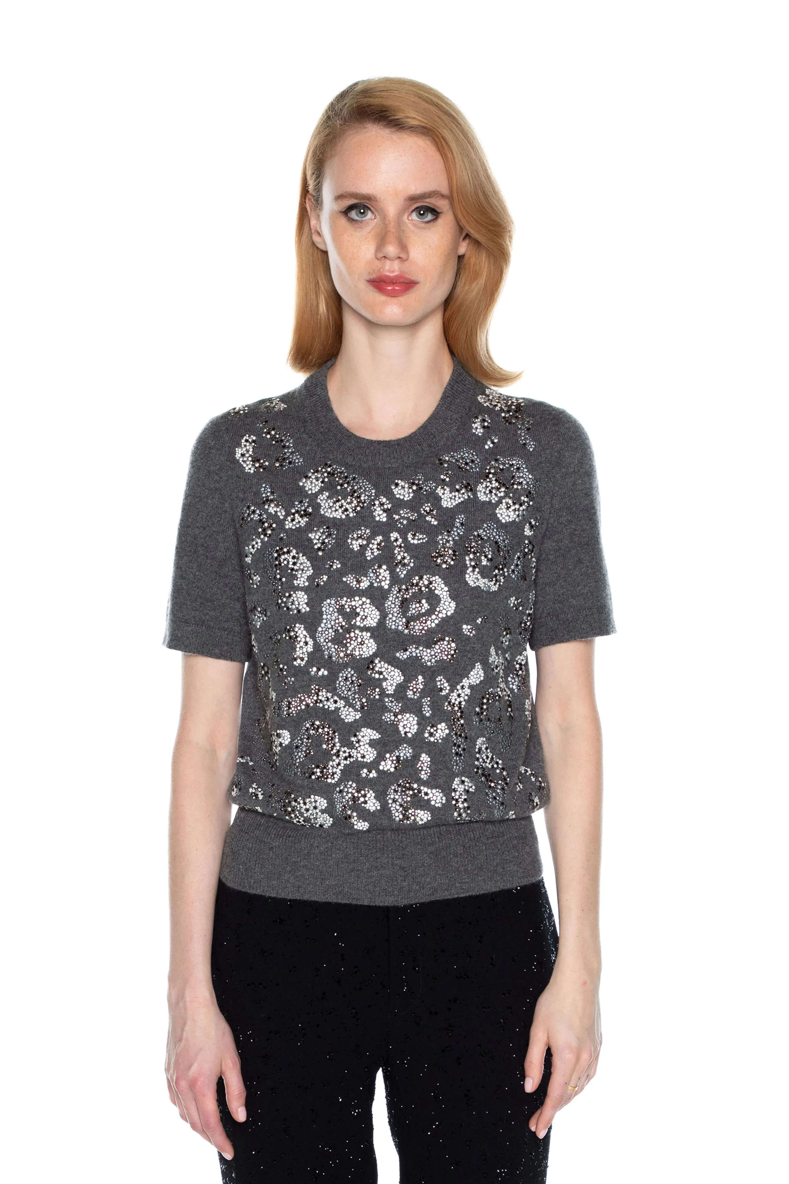 'LEOPARDO' SHORT SLEEVE PULLOVER