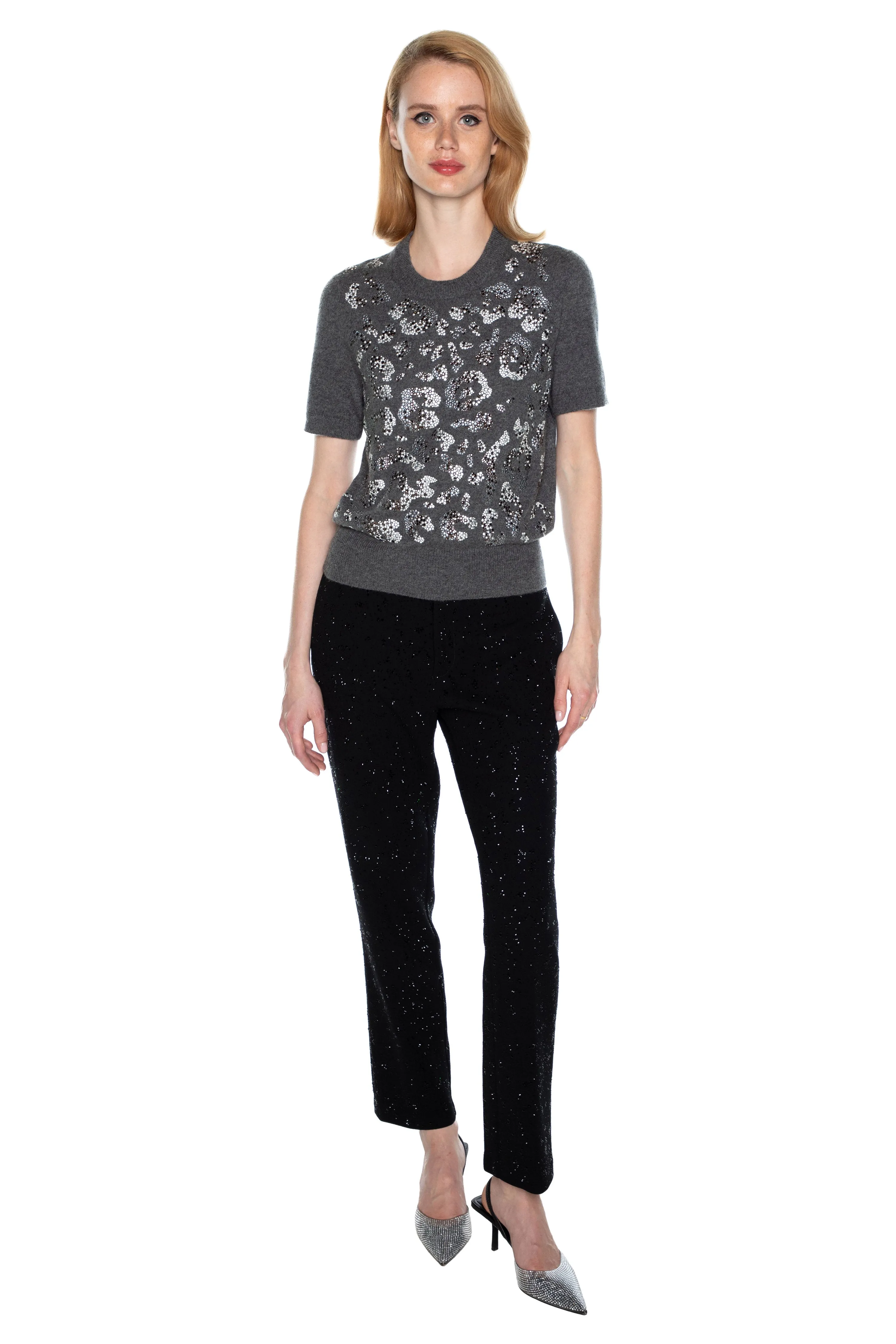 'LEOPARDO' SHORT SLEEVE PULLOVER