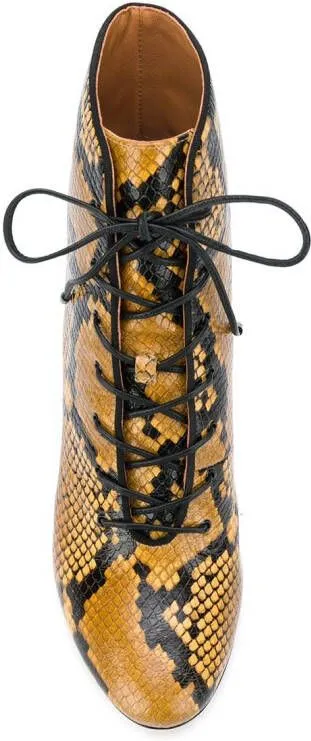 Tory Burch Vienna 70mm lace-up booties Gold